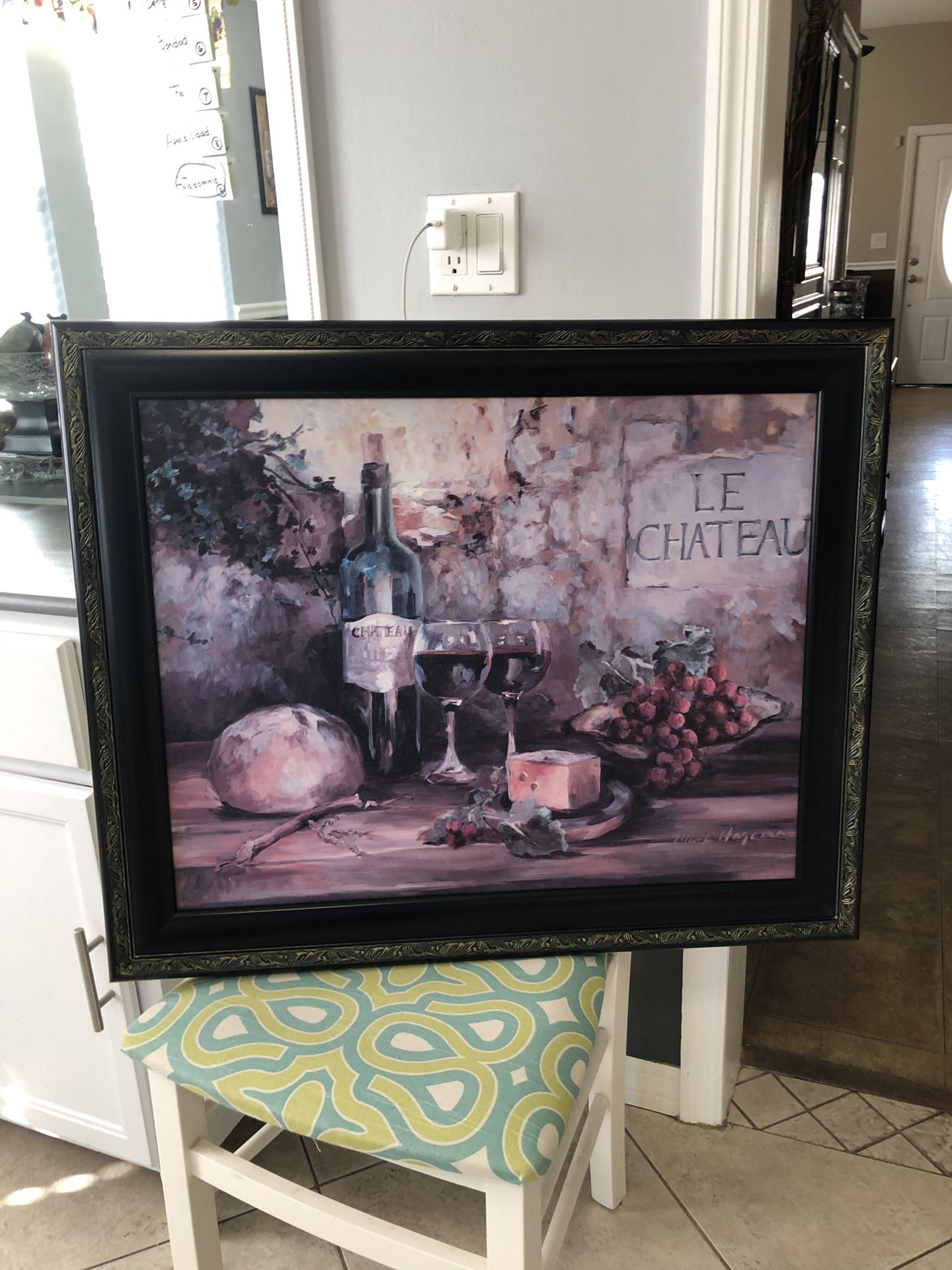 Wine picture frame Le Chateau by Marilyn Hageman