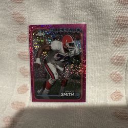 2024 Topps Chrome Bruce Smith #8 Magenta Speckle Refractor /399 Buffalo Bills