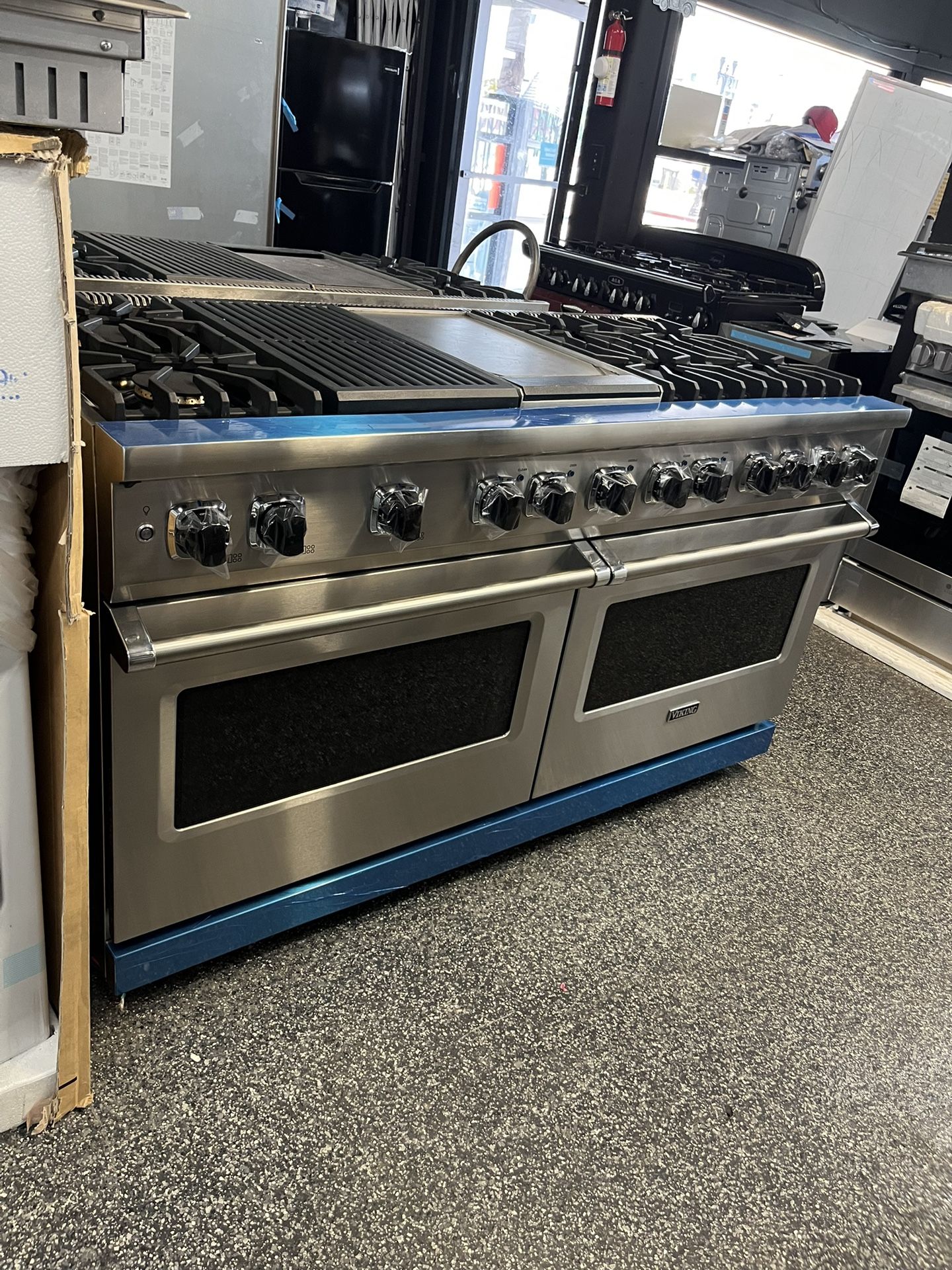 Viking 5 Series Stainless Steel 60” Range Stove Griddle Dual Fuel