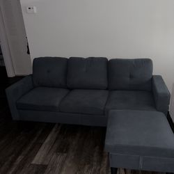 Couch with ottoman 