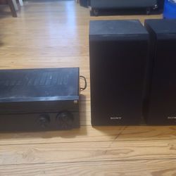Sony 4k Atmos Enabled Stereo w/bookshelf speakers 