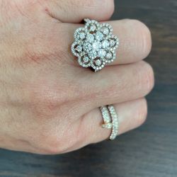 Sterling silver 925 ring with cubic zirconia