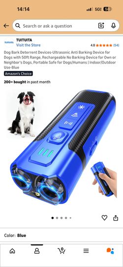 New Dog Bark Deterrent Devices-Ultrasonic Anti Barking Device for Dogs with 50ft Range, Rechargeable No Barking Device for Own or Neighbor's Dogs, Por
