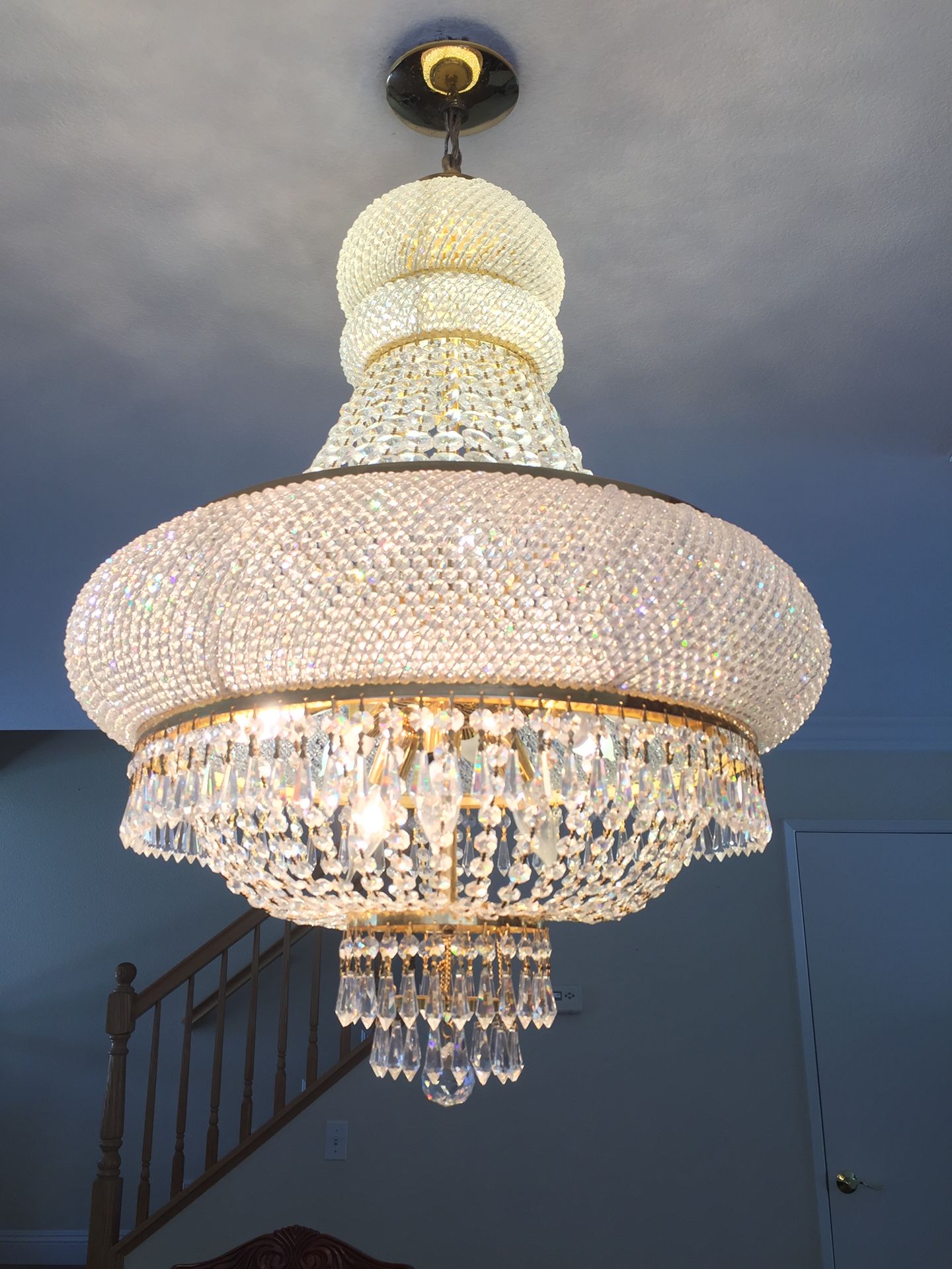 Real crystal chandelier