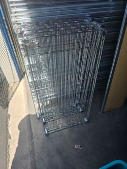 5 wire shelves 36w x 18d shelfs no poles no clips