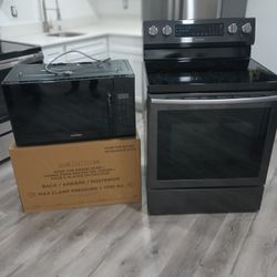 Samsung  Black Stainless Steel Oven/Microwave Over the Range