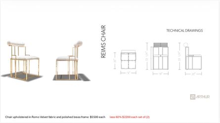 Reims Chair by Arthur Collection