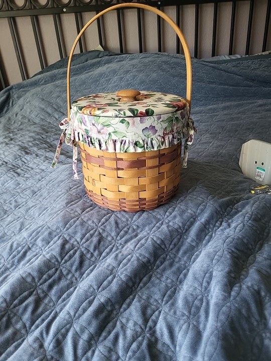 Longaberger Basket With Lid