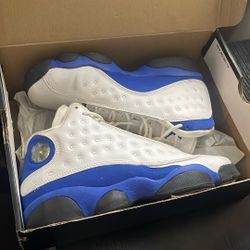 Jordan 13 White And Royal Blue
