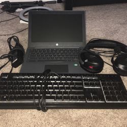 PRICES NEGOTIABLE - Chromebook, Gaming Headset, Razer Gaming Keyboard, Chromebook Charger