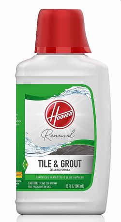 5x Bottles Hoover  Renewal Tile and Grout Floor Cleaner, Concentrated Cleaning Solution for FloorMate Machines, 32 Oz Formula, AH31433, White 
