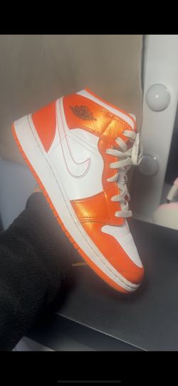 Orange And White Jordan 1 