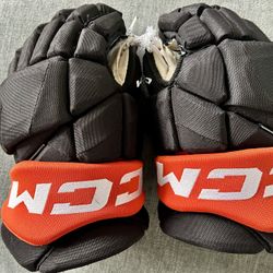 Anaheim Ducks Pro Stock CCM Hockey Gloves
