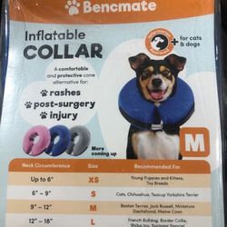 Inflatable Protective Dog/Cat Collar sz M *NEW*