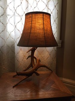 Authentic Deer antler lamp (large)