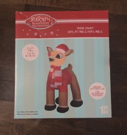 Christmas Air blown Inflatable Rudolph 3.5 Ft