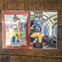 2023 Puka Nacua Select Rookie 2024 Prizm Puka Nacua Red Prizm