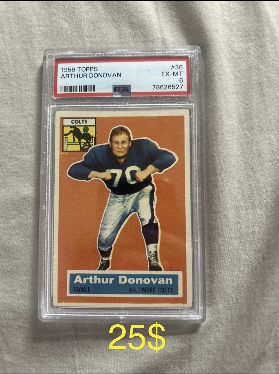 1956 Topps PSA 6 Arthur Donovan