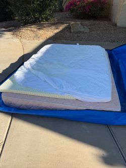 Queen Mattress with Memory Foam Topper