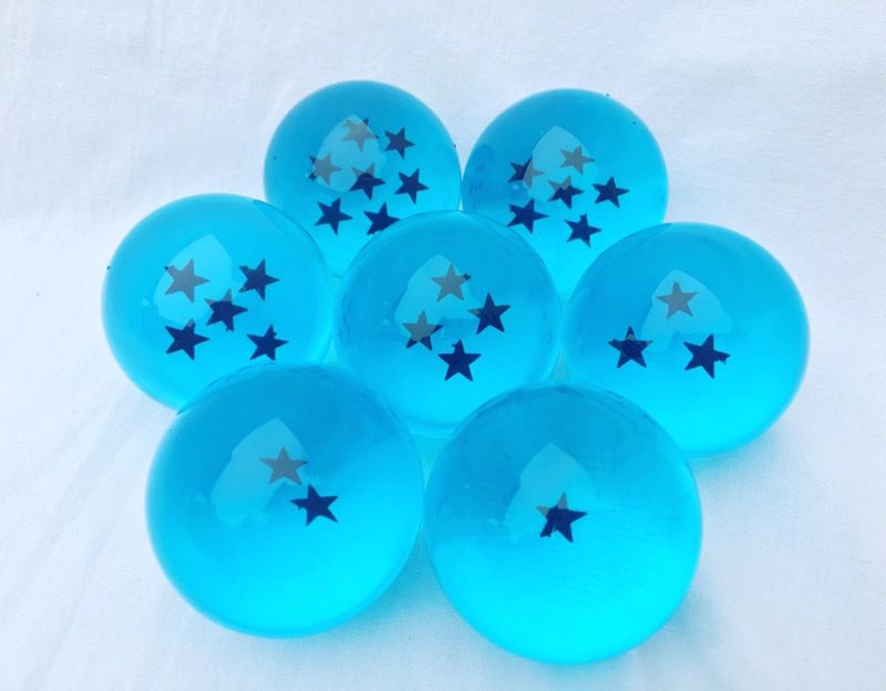 Black Star Blue Dragonballs Set in Display Box!!!!!