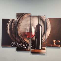 Wine 4 Piece Wall art