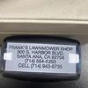Frank’s lawnmower shop