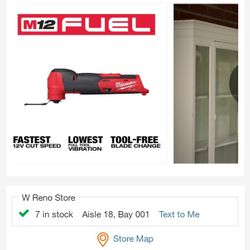 Milwaukee Fuel  Multi Tool M12 *TOOL ONLY*