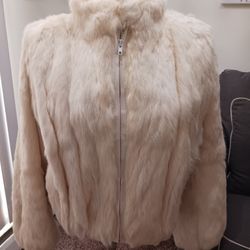 FASHION RABBIT FUR JACKET  "Was $70  Now $50"