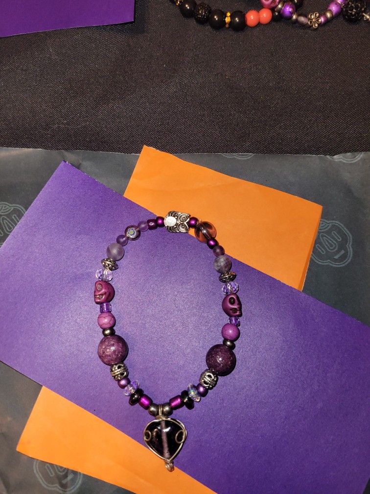 Halloween π Beaded Bracelets