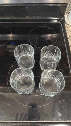 Four drink glasses