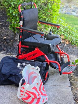 Red hawk foldable electric wheel chair