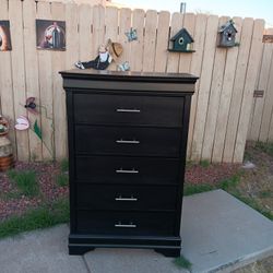 Black Dresser 48"H 30".5W 16"D