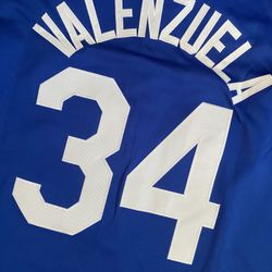 Blue Fernando Valenzuela Los Angeles Dodgers Jerseys Cooperstown 