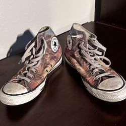 🌟 Grab This! Palm Tree Converse All Stars – Men’s Size 7.5 Beach Vibes