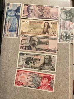Billetes sin Circular de Mexico 🇲🇽