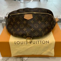 Genuine Louis Vuitton Bumbag Monogram  Brown Canvas Crossbody/Belt Bag Bag M43644