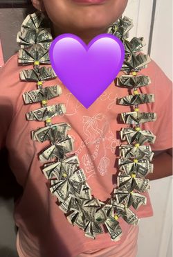 Graduation money lei