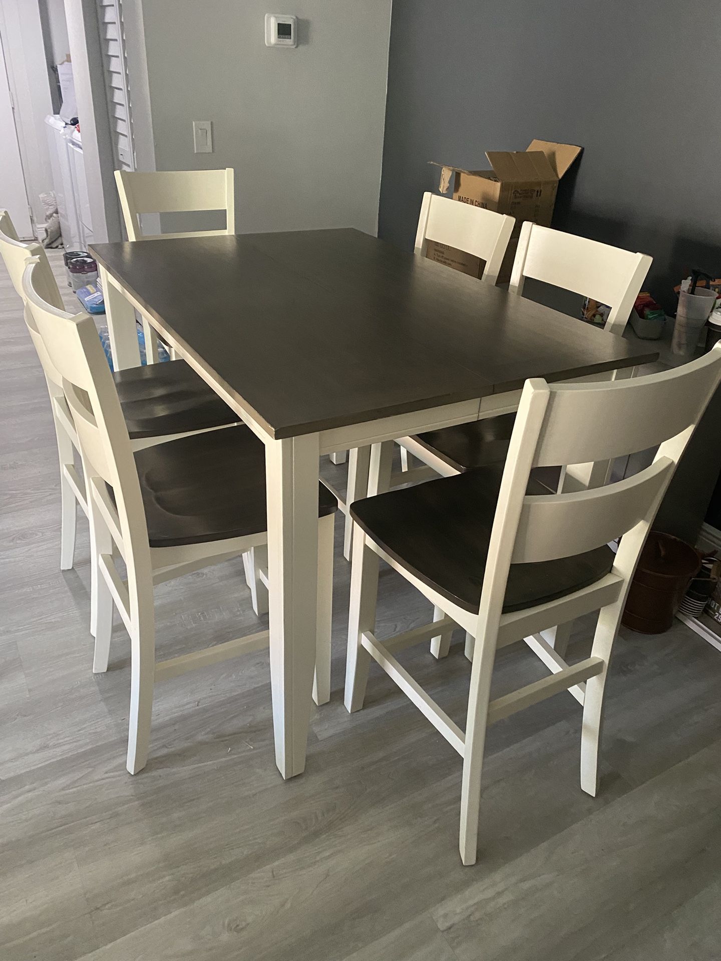 Solid Wood Dining Table and Chairs
