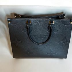 LV Black OnTheGo Tote Bag