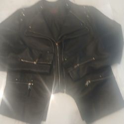 Black Bikers Jacket Women's Size1x 35.00$