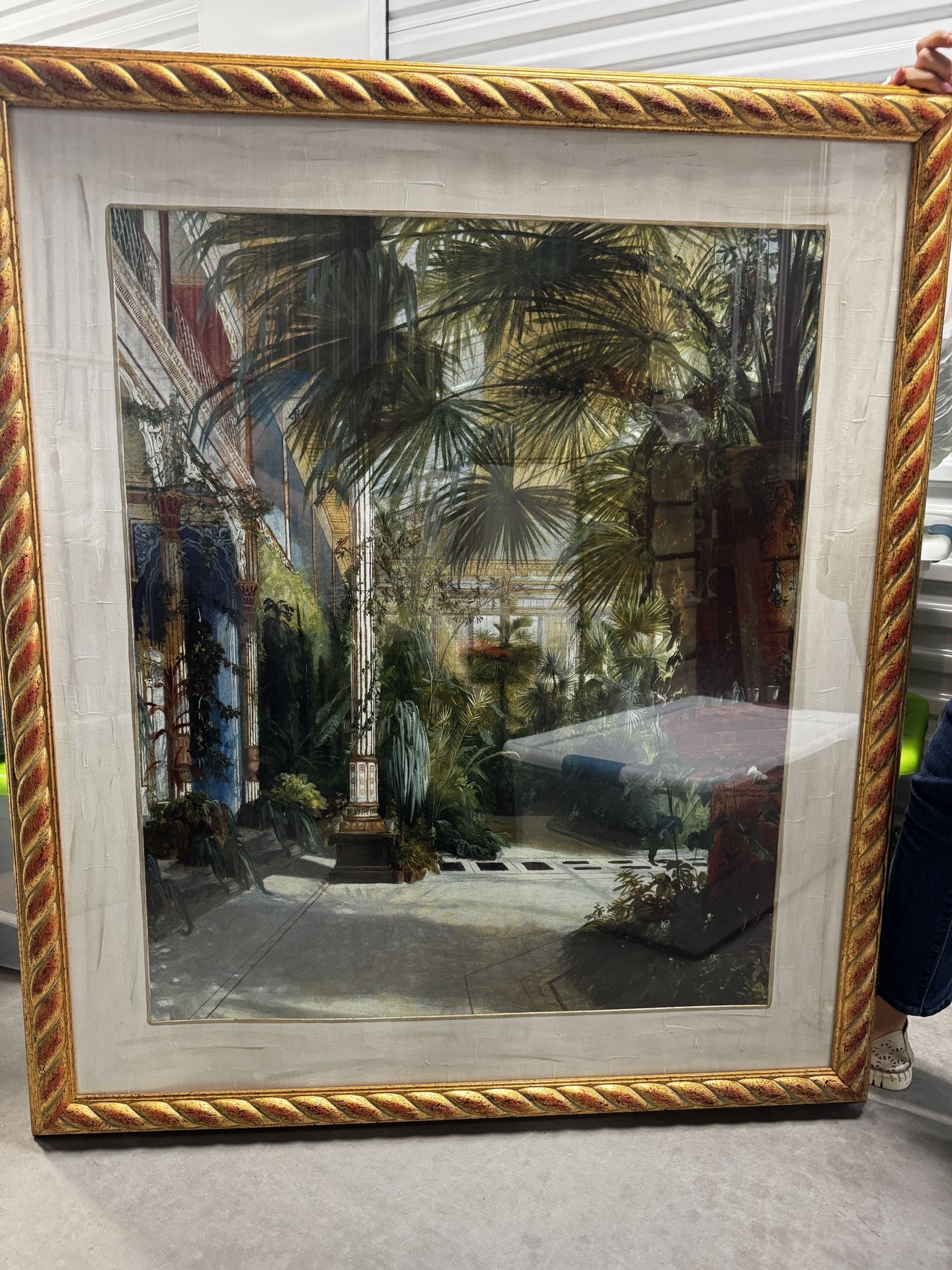 The Palm House print With Custom Frame
