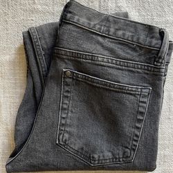 Black denim jeans by H&M