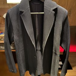 Issey Miyake Homme Plisse Basics Blazer Navy