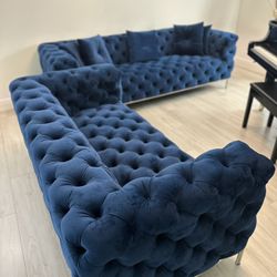 Velvet Sofa Set For Sale
