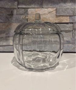 Glass lidded pumpkin
