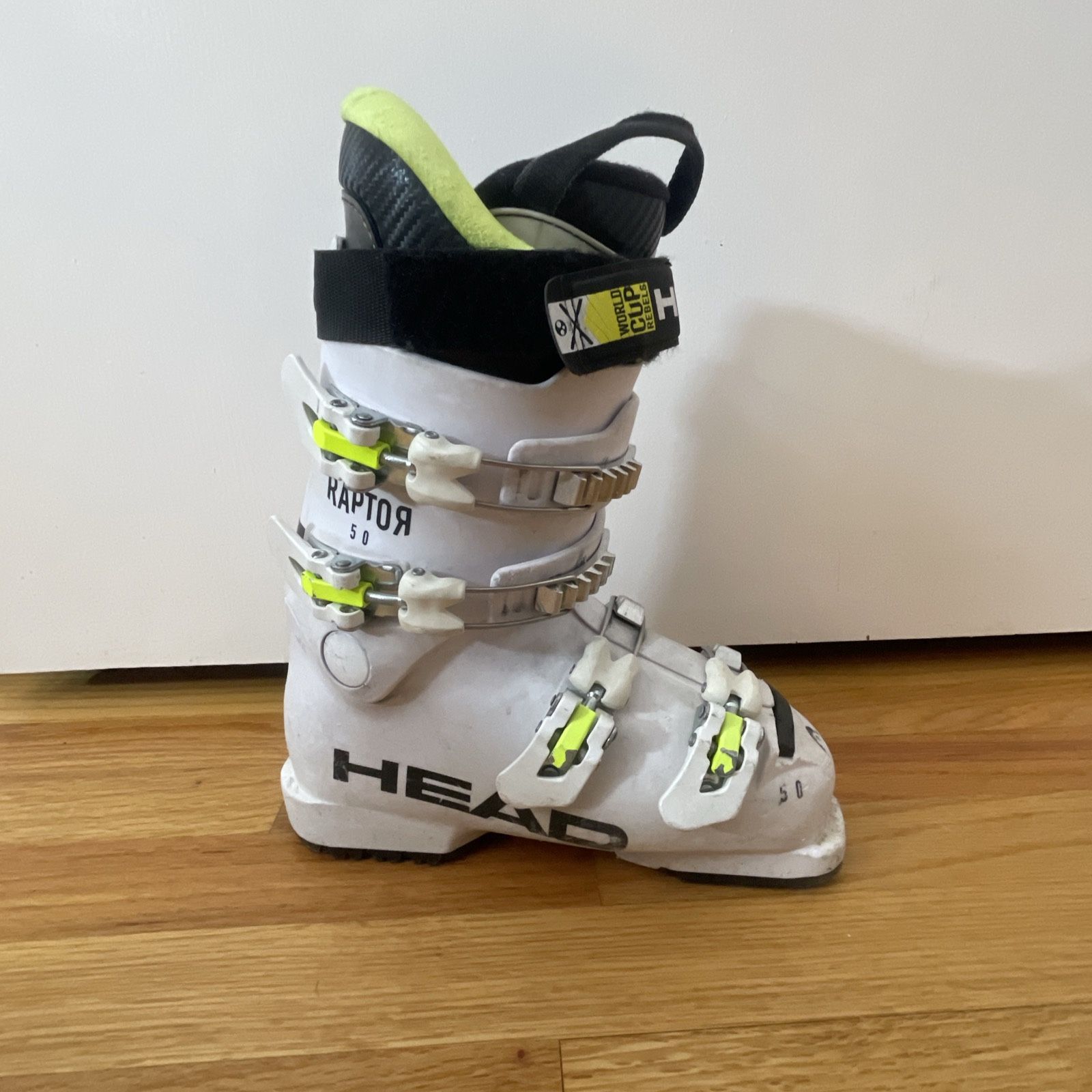 HEAD Raptor 50 Junior Kids Ski Boots Size 22.0/22.5 / 269 mm