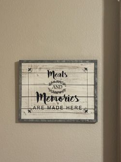 Meals and Memories Farmhouse Wall Decor