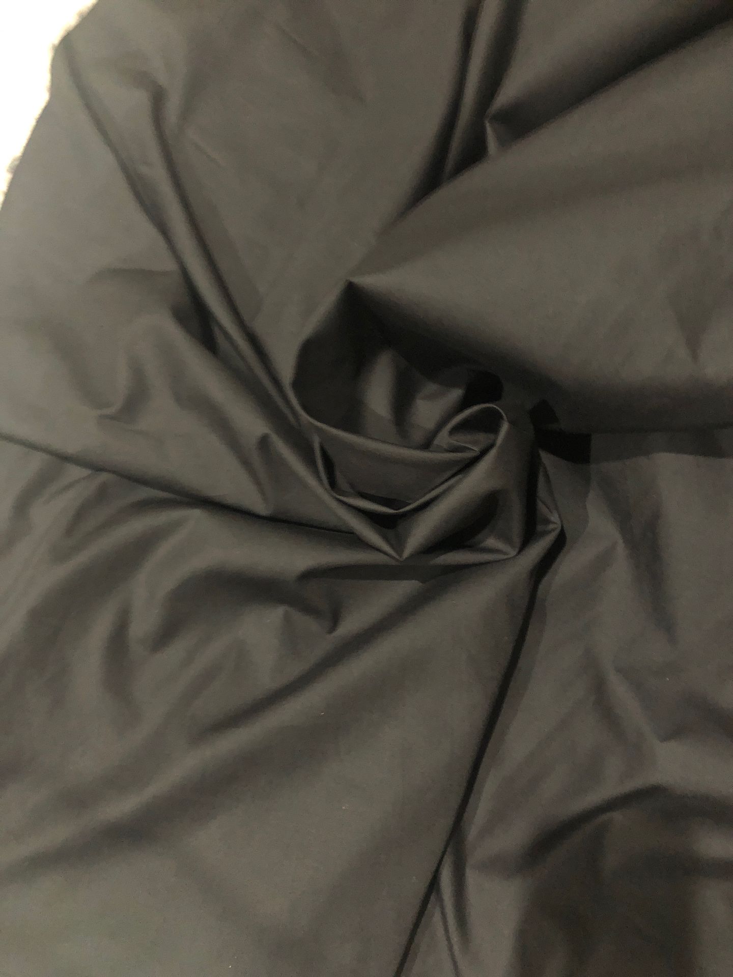 Black Broadcloth 60 inch wide $4.50 per yrd