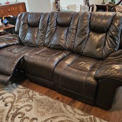 It's YOURS!!   Sofa with 2 Electric Recliners