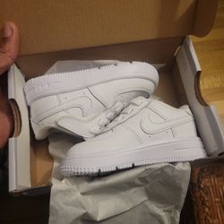 All White Force 1 Low Easyon 